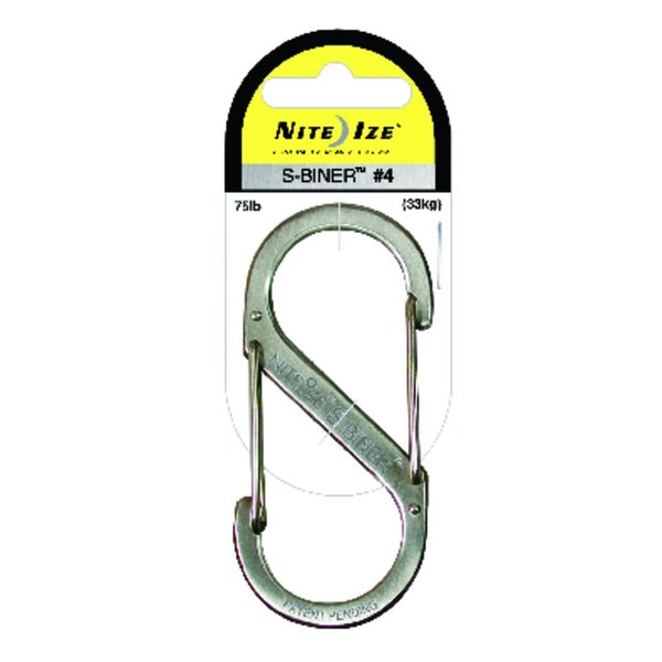 Nite Ize Nite Ize S-Biner 1.8 in. D Stainless Steel Silver Carabiner Key Holder SB4-03-11